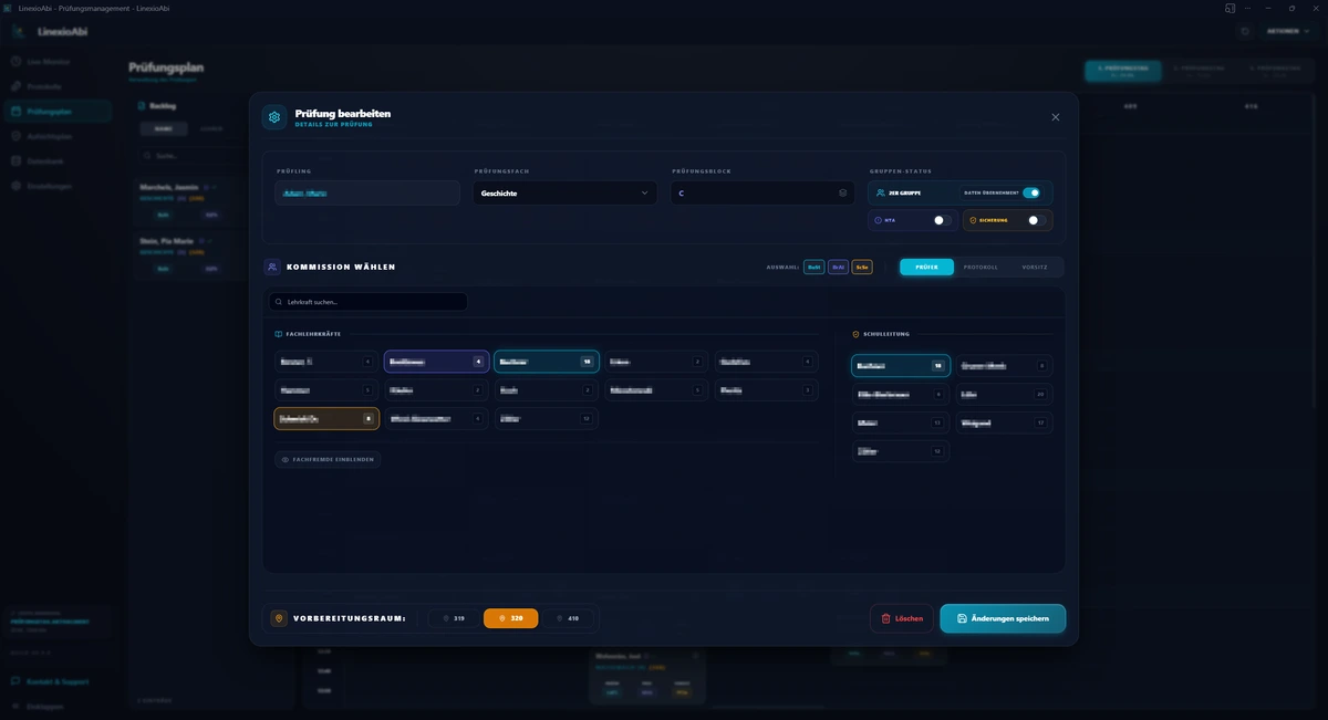 Erstellung von Prüfungen